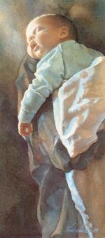 水粉大师Steve Hanks 301-Sleeping Newborn